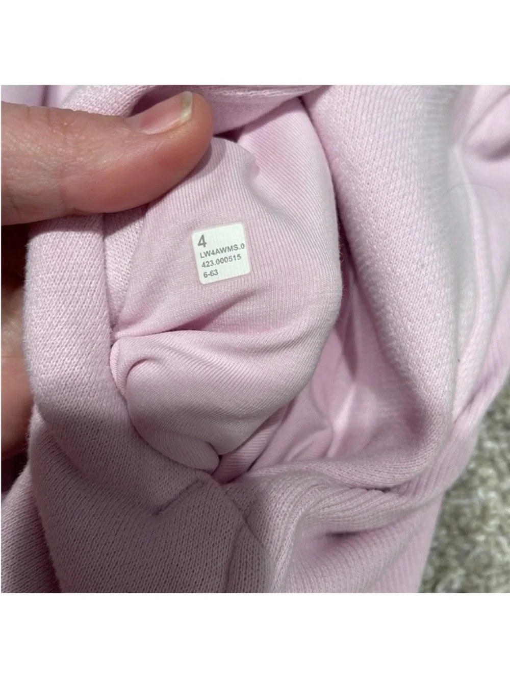 Lululemon Scuba Full Zip Hoodie Jacket Meadowsweet Pink Sz 4